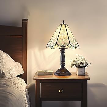 アンティーク　ランプ アンティーク フリンジシェード 真鍮テーブルランプ（H29cm